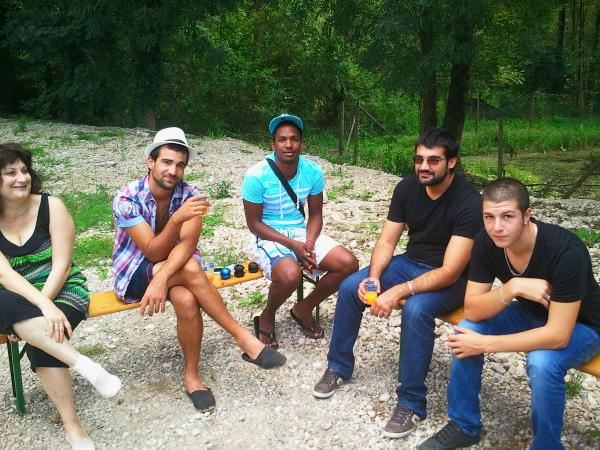 Alexandra, Max COHU, son frère, Nico et Fabien 1